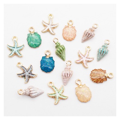 Conch Shell Starfish DIY Accessories Bracelet Earrings Pendant Designer Charms for Diy Bracelet