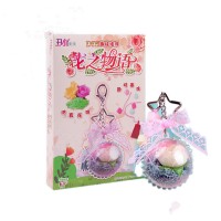 Children Handmade Creative Toys Set DIY Crystal Ball Pendant Simulation Beads Educational Toy