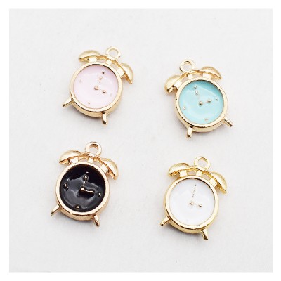 DIY Small Alarm Clock Bracelet Pendant Accessories Designer Charms for Diy Bracelets Jewelry Making